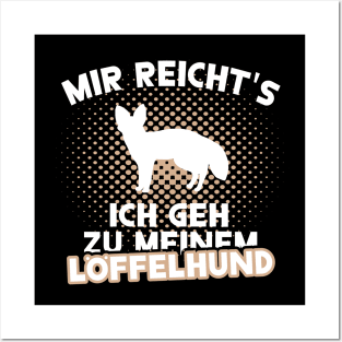 Löffelhund Frauen Wüstenfuchs Mädchen Motiv Posters and Art